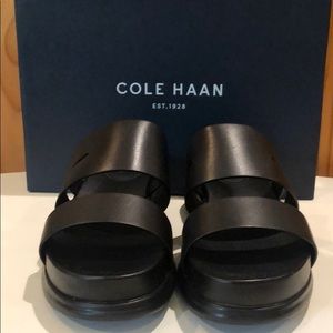 Cole Haan Black platform sandal